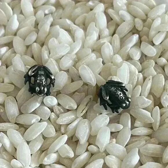 Vintage Sterling 925 frog stud earrings - Picture 1 of 4